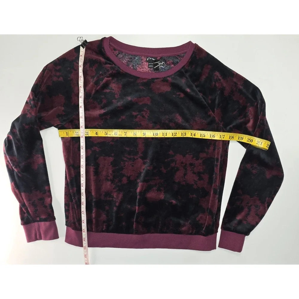 Art Class Girls Cropped Sweatshirt Tie Dye Red Black‎ Size XL 14/16